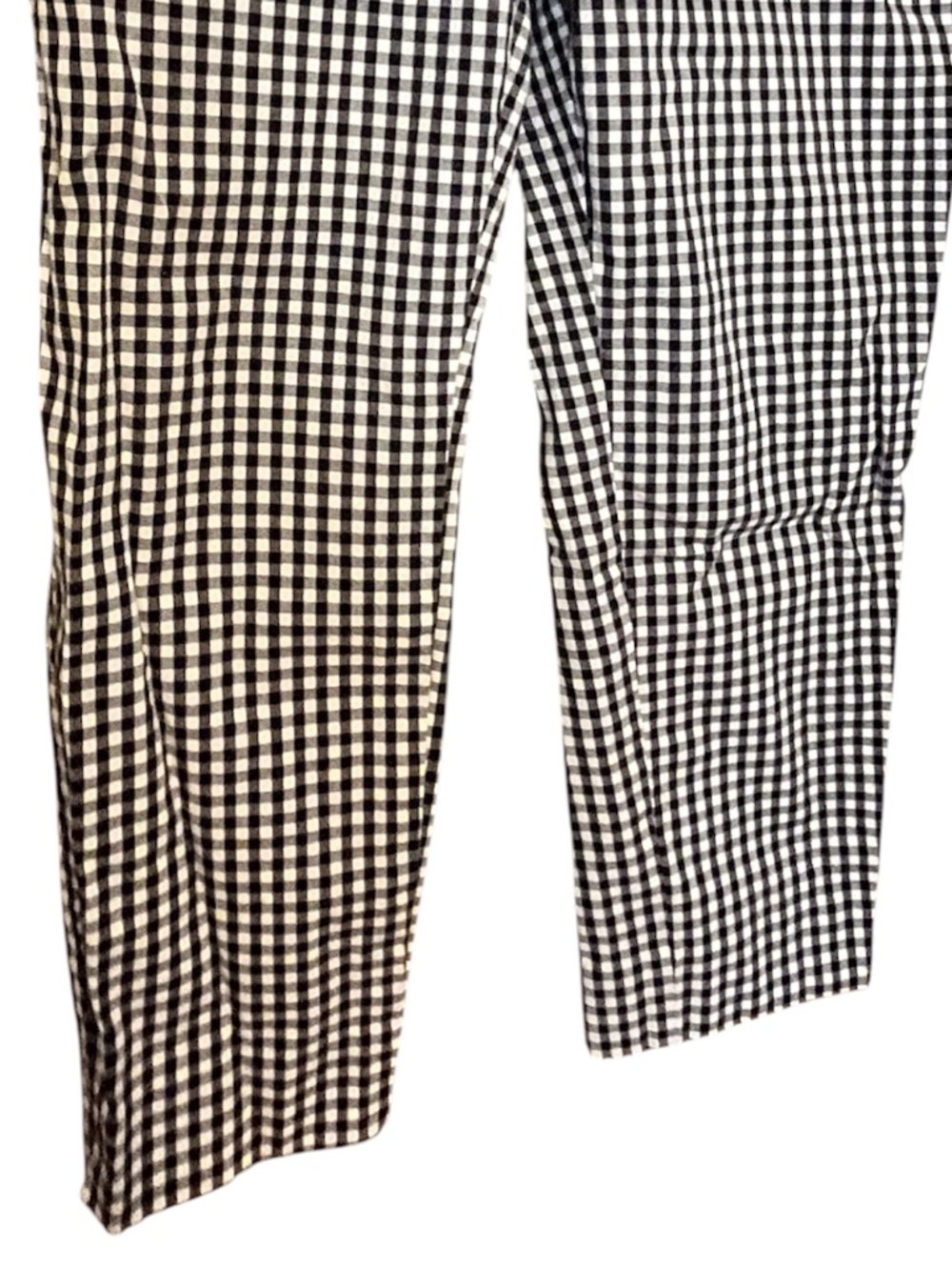 Ann Taylor Women’s Black & White Gingham Straight Leg Ankle Pants Sz-8P - Picture 3 of 6
